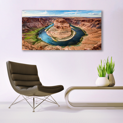 Canvas Kunstdruck Grand Canyon Fluss Landschaft