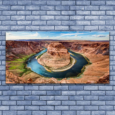 Canvas Kunstdruck Grand Canyon Fluss Landschaft