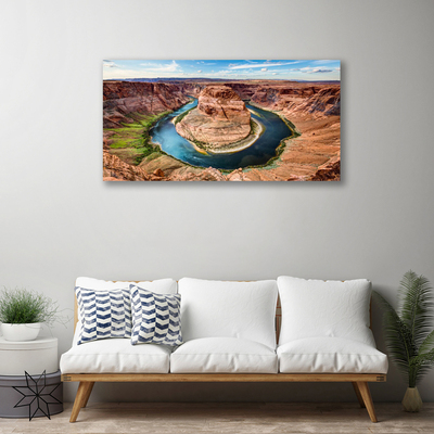 Canvas Kunstdruck Grand Canyon Fluss Landschaft