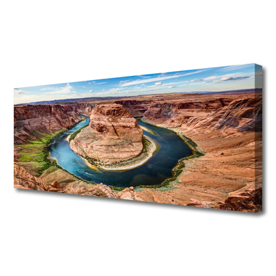 Canvas Kunstdruck Grand Canyon Fluss Landschaft