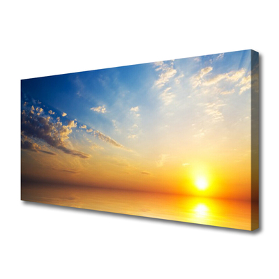 Canvas Kunstdruck Sonnenaufgang Meer Wolken Landschaft