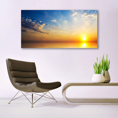 Canvas Kunstdruck Sonnenaufgang Meer Wolken Landschaft