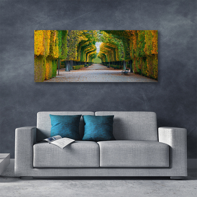 Canvas Kunstdruck Park Herbst Garten Natur