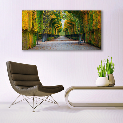 Canvas Kunstdruck Park Herbst Garten Natur