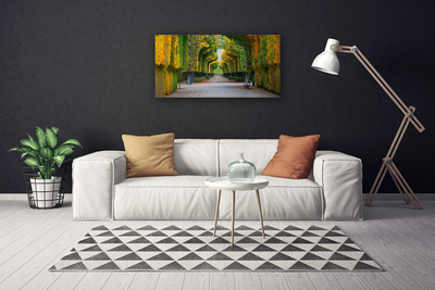 Canvas Kunstdruck Park Herbst Garten Natur