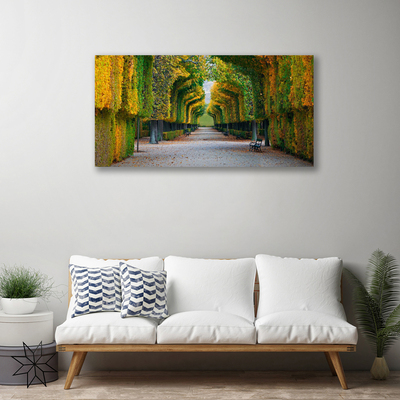 Canvas Kunstdruck Park Herbst Garten Natur