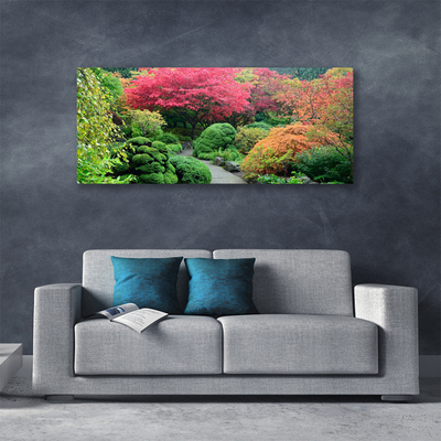 Canvas Kunstdruck Garten Blütenbaum Natur