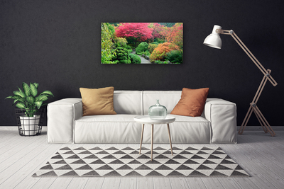 Canvas Kunstdruck Garten Blütenbaum Natur