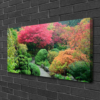 Canvas Kunstdruck Garten Blütenbaum Natur