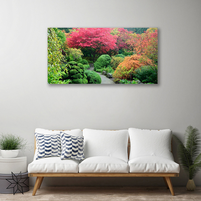 Canvas Kunstdruck Garten Blütenbaum Natur