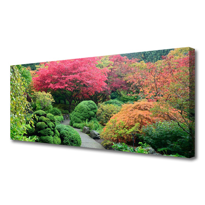 Canvas Kunstdruck Garten Blütenbaum Natur