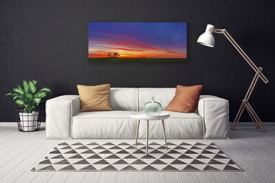 Canvas Kunstdruck Landschaft Feld Bäume Natur
