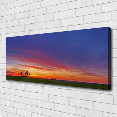 Canvas Kunstdruck Landschaft Feld Bäume Natur