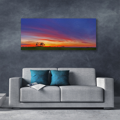 Canvas Kunstdruck Landschaft Feld Bäume Natur