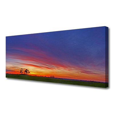 Canvas Kunstdruck Landschaft Feld Bäume Natur