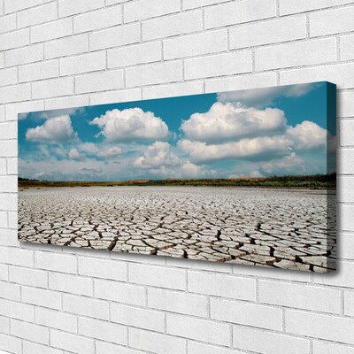 Canvas Kunstdruck Ausgetrocknetes Flussbett Landschaft