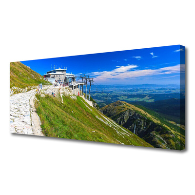 Canvas Kunstdruck Gebirge Weg Landschaft