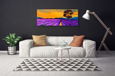 Canvas Kunstdruck Feld Landschaft