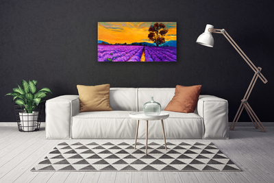 Canvas Kunstdruck Feld Landschaft