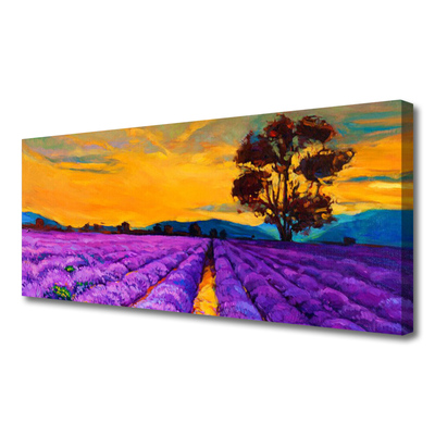 Canvas Kunstdruck Feld Landschaft