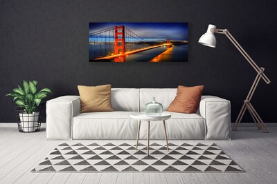Canvas Kunstdruck Brücke Architektur