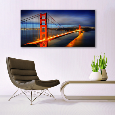 Canvas Kunstdruck Brücke Architektur