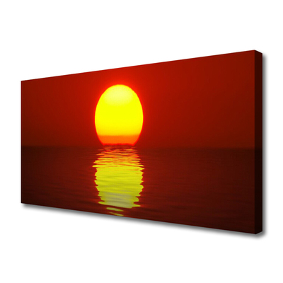 Canvas Kunstdruck Sonnenuntergang Meer Landschaft