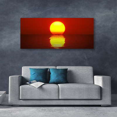 Canvas Kunstdruck Sonnenuntergang Meer Landschaft