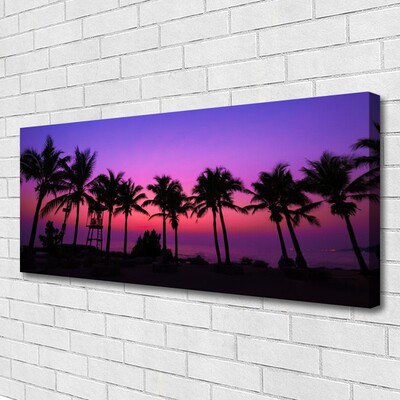 Canvas Kunstdruck Palmen Landschaft