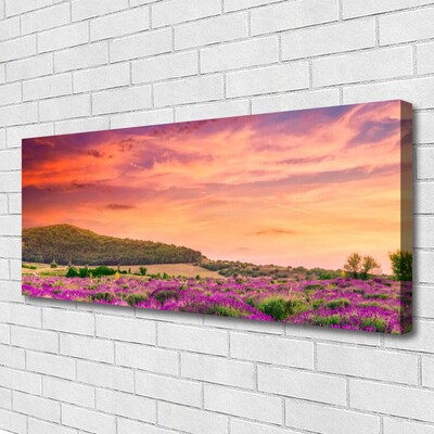 Canvas Kunstdruck Wiese Blumen Landschaft