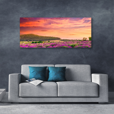 Canvas Kunstdruck Wiese Blumen Landschaft