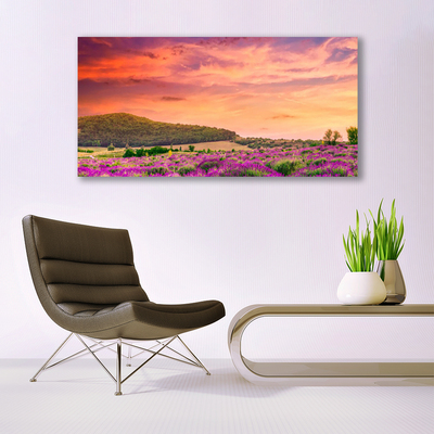 Canvas Kunstdruck Wiese Blumen Landschaft