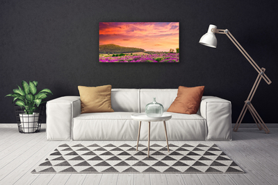 Canvas Kunstdruck Wiese Blumen Landschaft