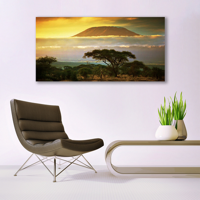 Canvas Kunstdruck Baum Gebirge Natur