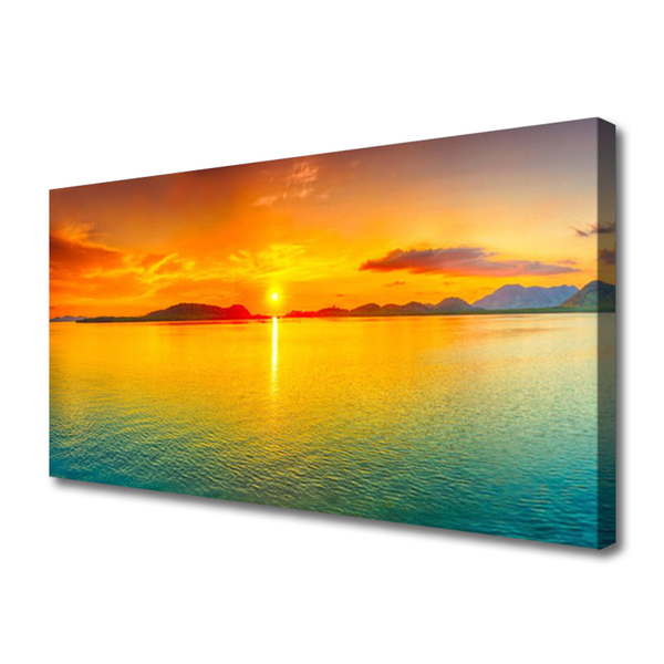 Canvas Kunstdruck Meer Sonne Landschaft