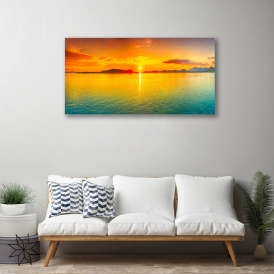 Canvas Kunstdruck Meer Sonne Landschaft