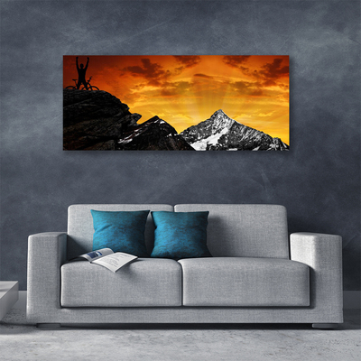 Canvas Kunstdruck Gebirge Landschaft