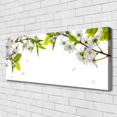 Canvas Kunstdruck Blumen Blätter Natur