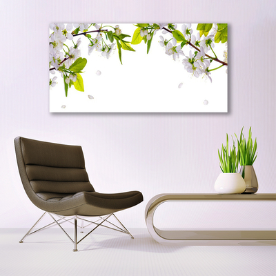 Canvas Kunstdruck Blumen Blätter Natur