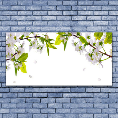 Canvas Kunstdruck Blumen Blätter Natur