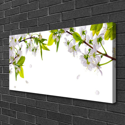 Canvas Kunstdruck Blumen Blätter Natur