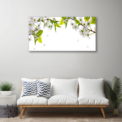 Canvas Kunstdruck Blumen Blätter Natur