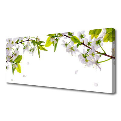Canvas Kunstdruck Blumen Blätter Natur