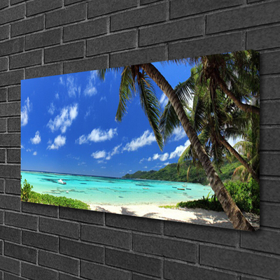 Canvas Kunstdruck Palmen Meer Landschaft