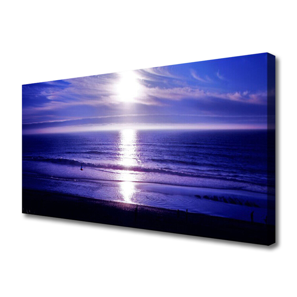 Canvas Kunstdruck Meer Sonne Landschaft