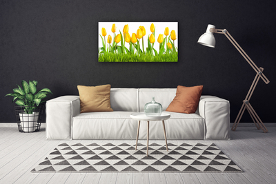 Canvas Kunstdruck Tulpen Pflanzen