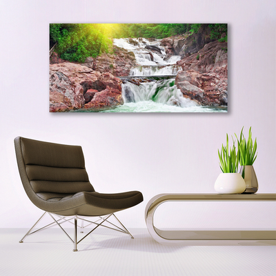 Canvas Kunstdruck Wasserfall Natur