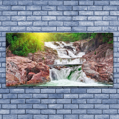 Canvas Kunstdruck Wasserfall Natur