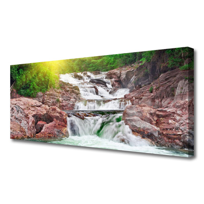 Canvas Kunstdruck Wasserfall Natur