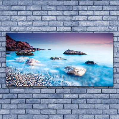 Canvas Kunstdruck Meer Steine Strand Landschaft